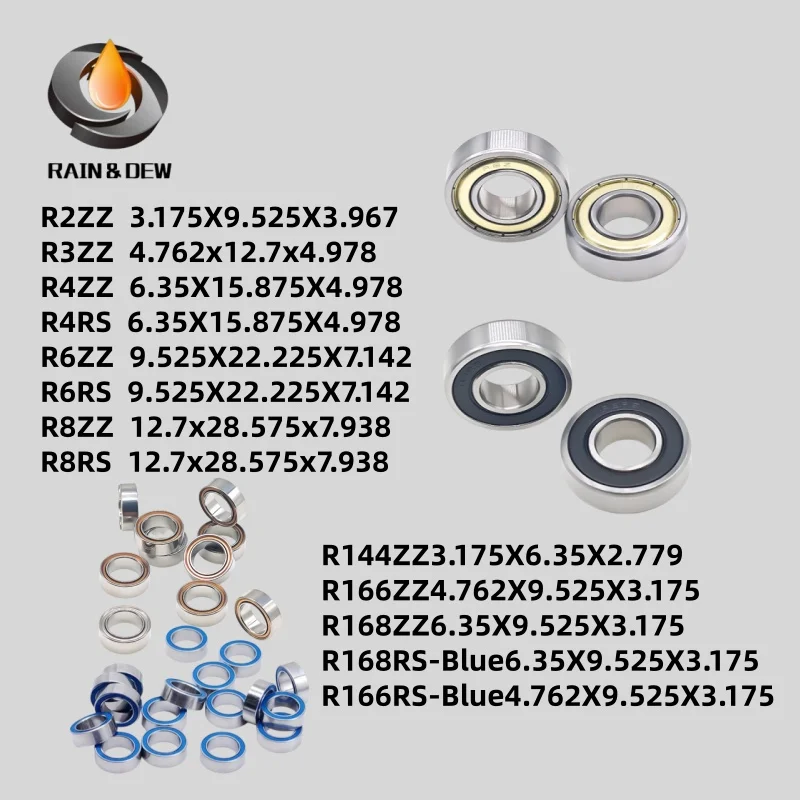 1/2/4 Pcs R168ZZ R1…