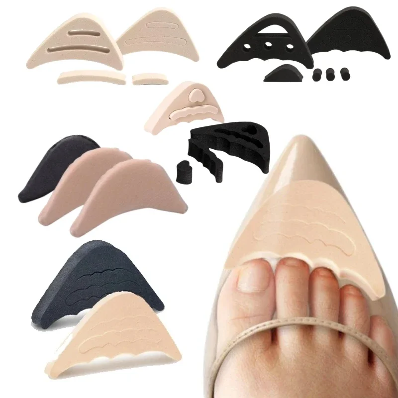 Women High Heels Toe Plug Adjustable Forefoot Pads for Too Big Shoes Front Filler Cushion Soft Pain Relief Protector Accessories