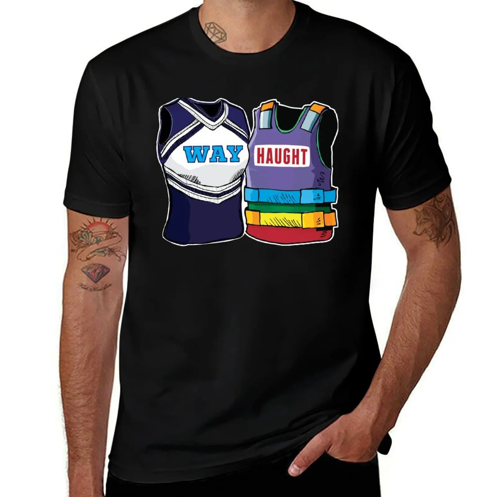 WayHaught Wynonna Earp Rainbow Vests T-Shirt Breathable Mesh Panel T-Shirt