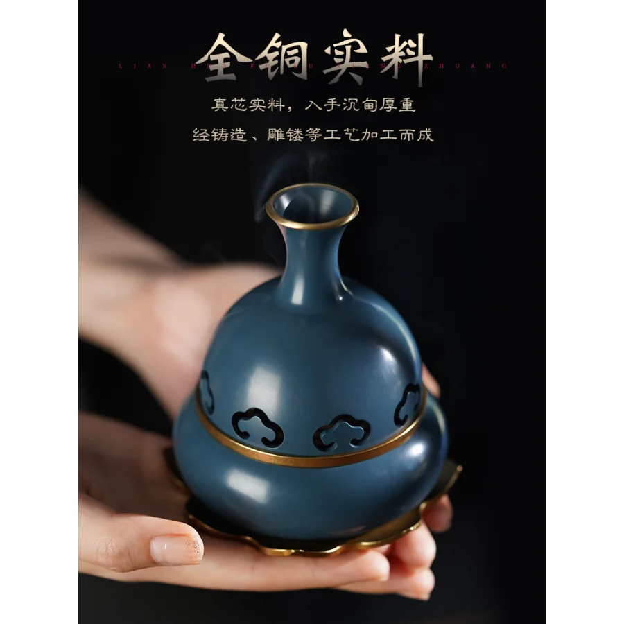 Ceramic Incense Burner Vintage Retro Oriental Buddhist Antique Incense Burner Chinese Traditional Creative Wierook Houder Brume