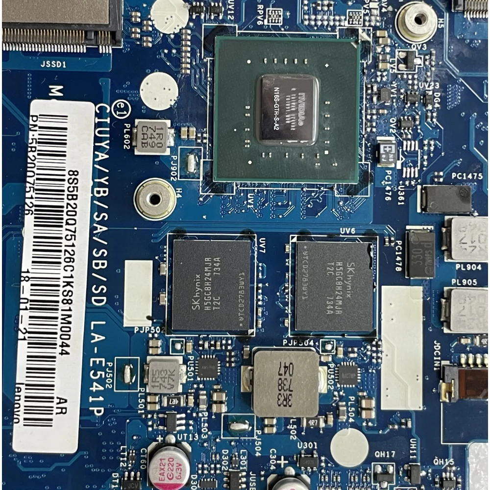 LA-E541P For Lenovo Ideapad Yoga 520-14IKB Laptop Motherboard CPU I5/I7-8th Gen N16S-GTR-S-A2 DDR4 FRU 5B20q75126