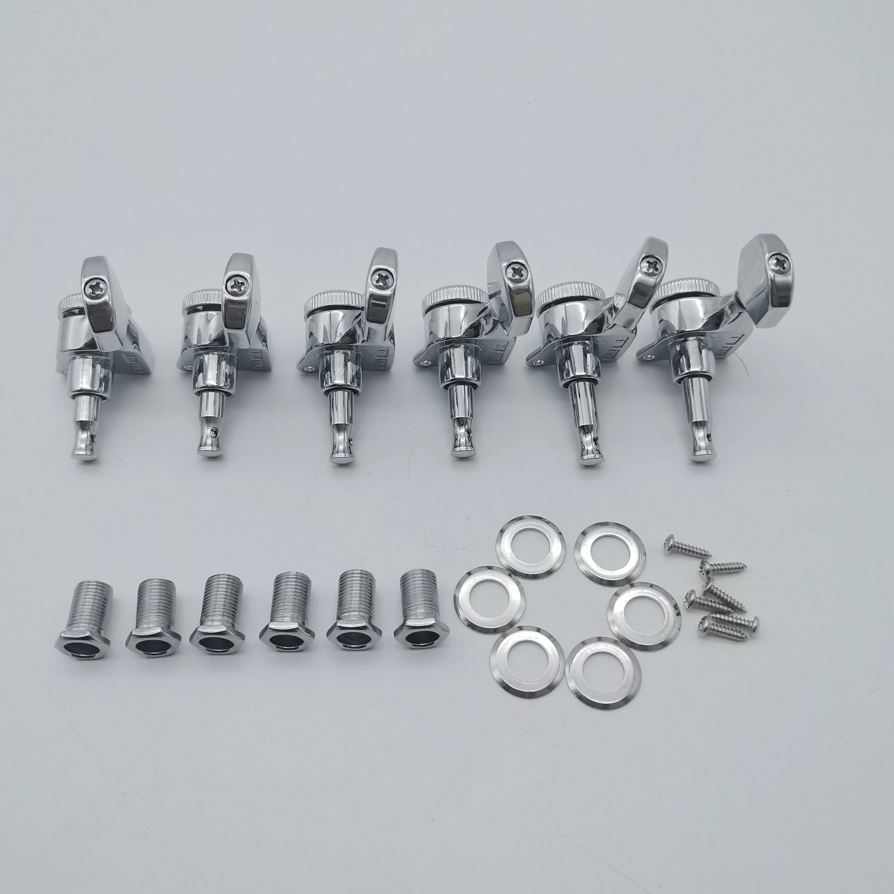 Staggered Locking Tuners Guitar Lock String Tuning Pegs Machine Heads
