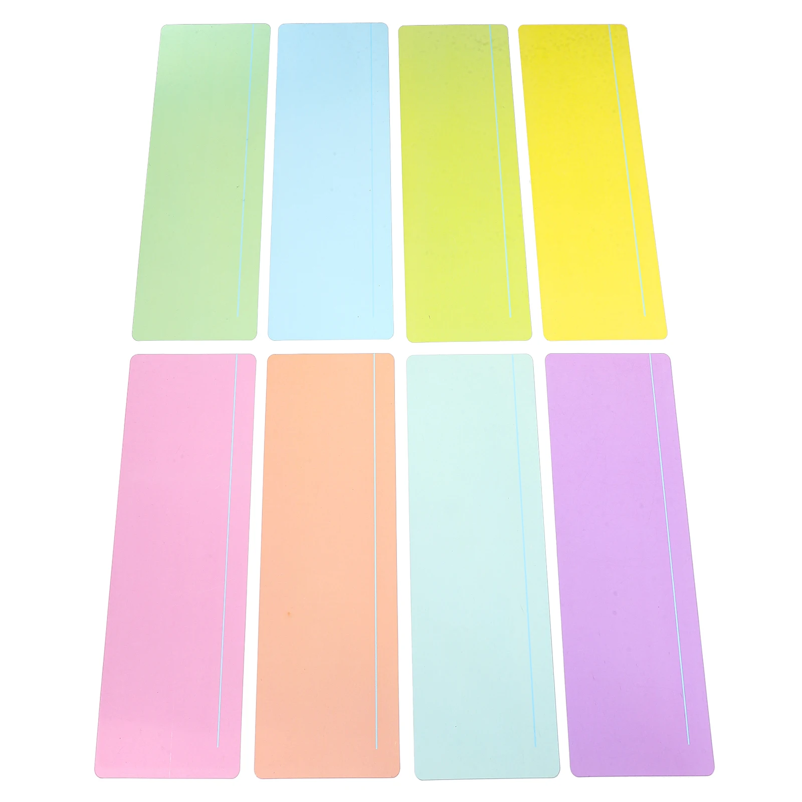 8 Pcs Overlay Horizontal Bookmark Highlighter Strips for Reading Colorful Guided Student