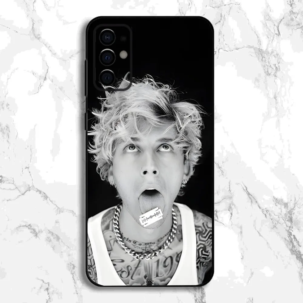 MGK M-Machine-G-Gun Kelly Phone Case For Samsung S24,S21,S22,S23,S30,Ultra,S20,Plus,Fe,Lite,Note,10,9,5G Black Soft Cover