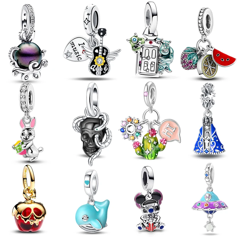 

Оригинальный кулон с изображением диснея из серебра 925 пробы, подходит для браслета, ожерелья, подвески для женщин, роскошные ювелирные изделия своими руками