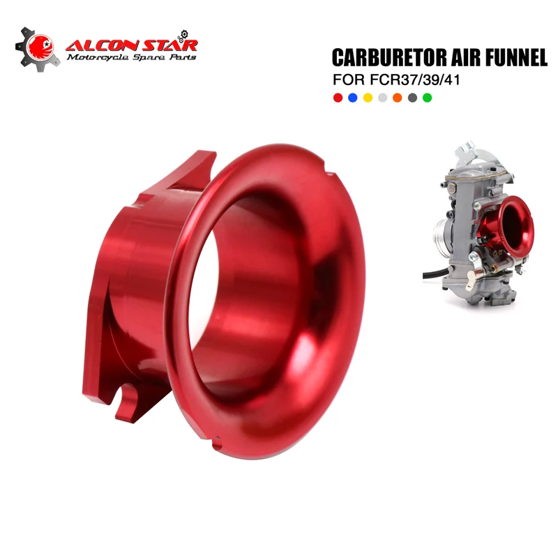 Alconstar-Velocity stack FCR filtro aria carburatore imbuto aria tromba filtro aria CNC alluminio Wind Horn Cup 74mm Net Mesh Screen