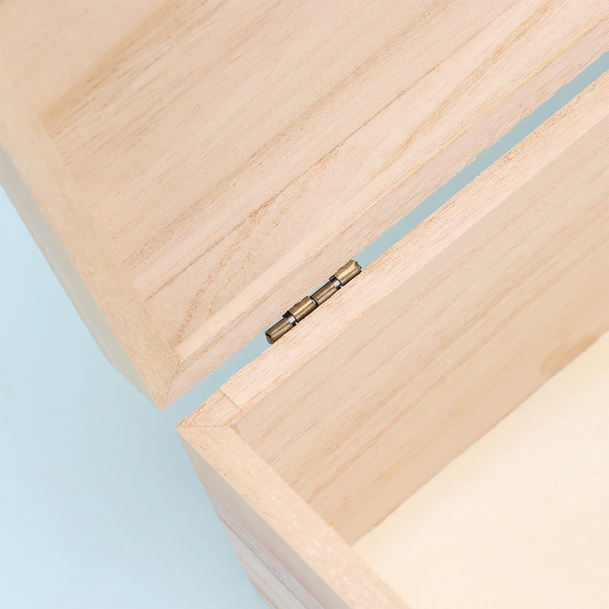 Caja de madera sin terminar gruesa de Color sólido, caja de almacenamiento de grafiti DIY para cosméticos, suministros de joyería, caja de madera, 3 uds.