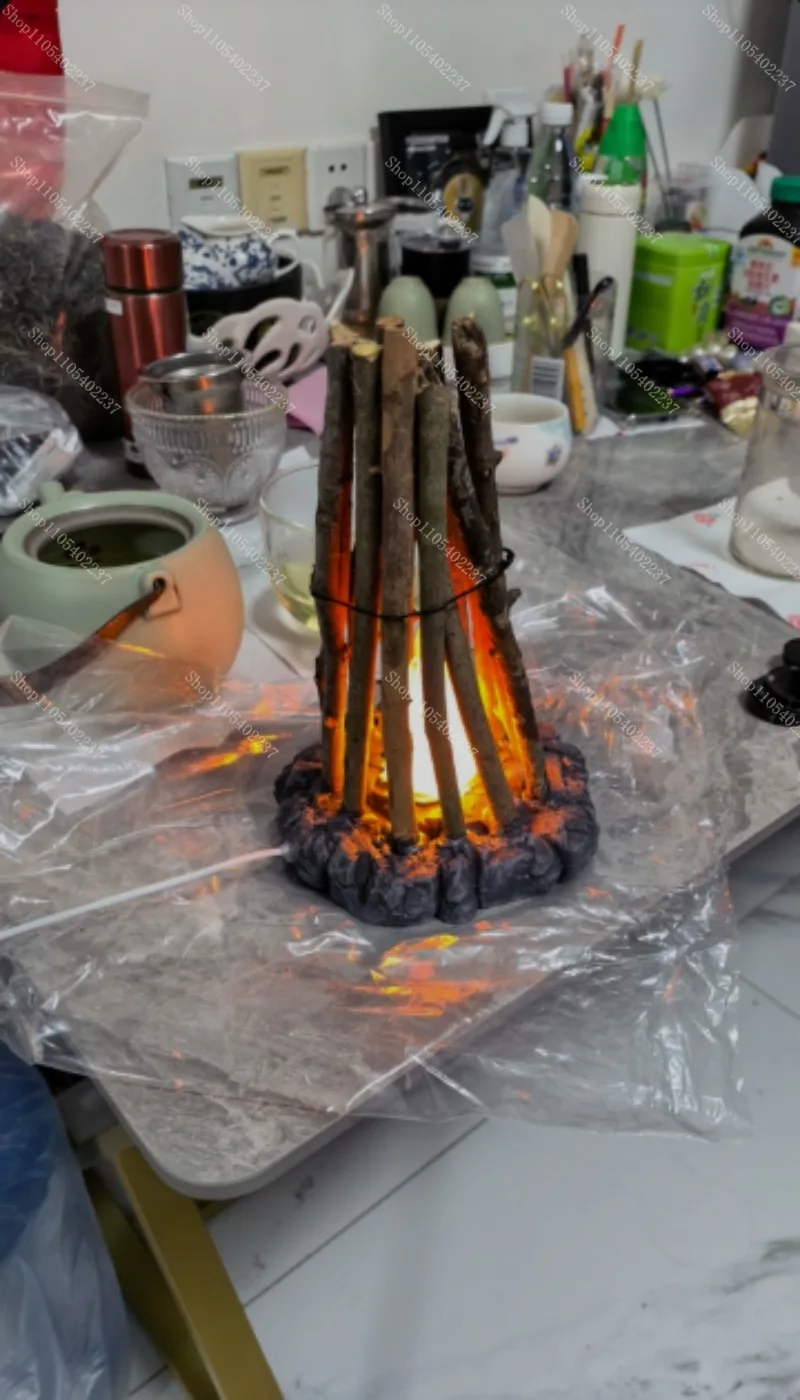 Creative Campfire Ambient Light Flame Branches, Sleep Help Desktop Decoration Ornament Gift