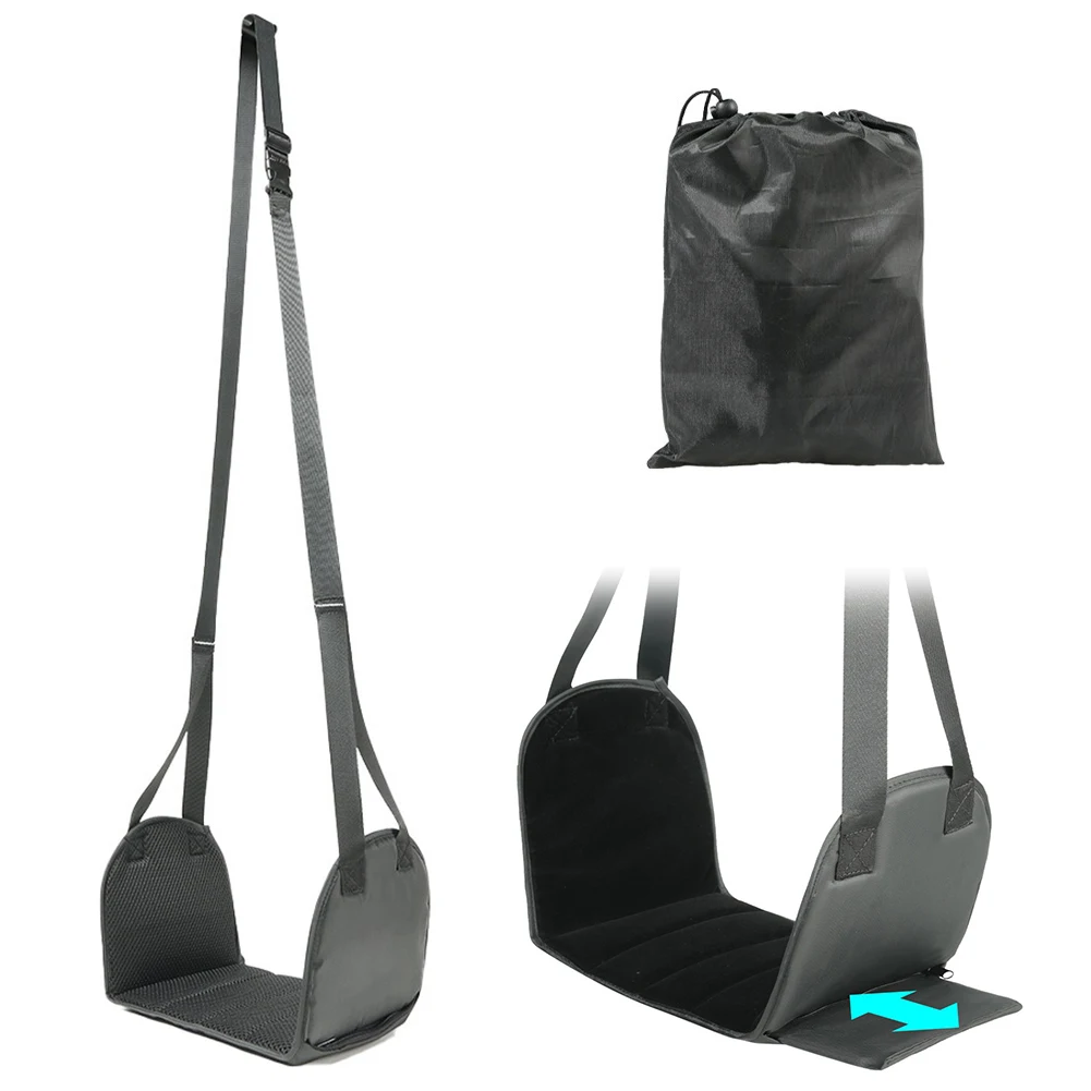 Aircraft Hammock Support Plate Adjustable Leg Hammock Pillows Leg Support Foot Pad for Long Travel Foot Leg Rest