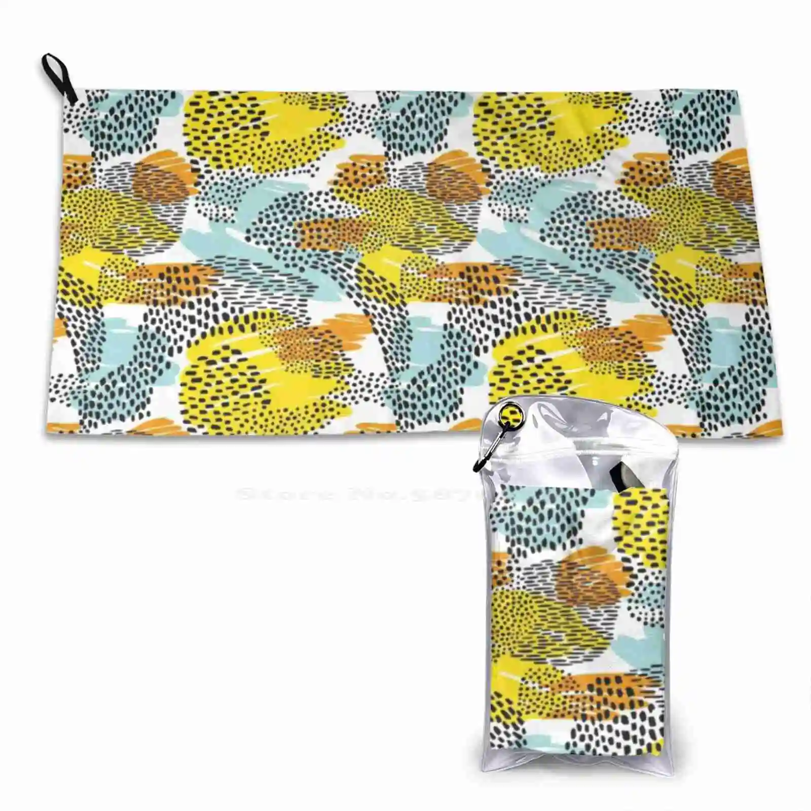 Fun And Colorful Abstract Animal Pattern Soft Towel Pattern Washcloth Wild Animal Cheetah Jungle Eclectic Abstract Unique Cool