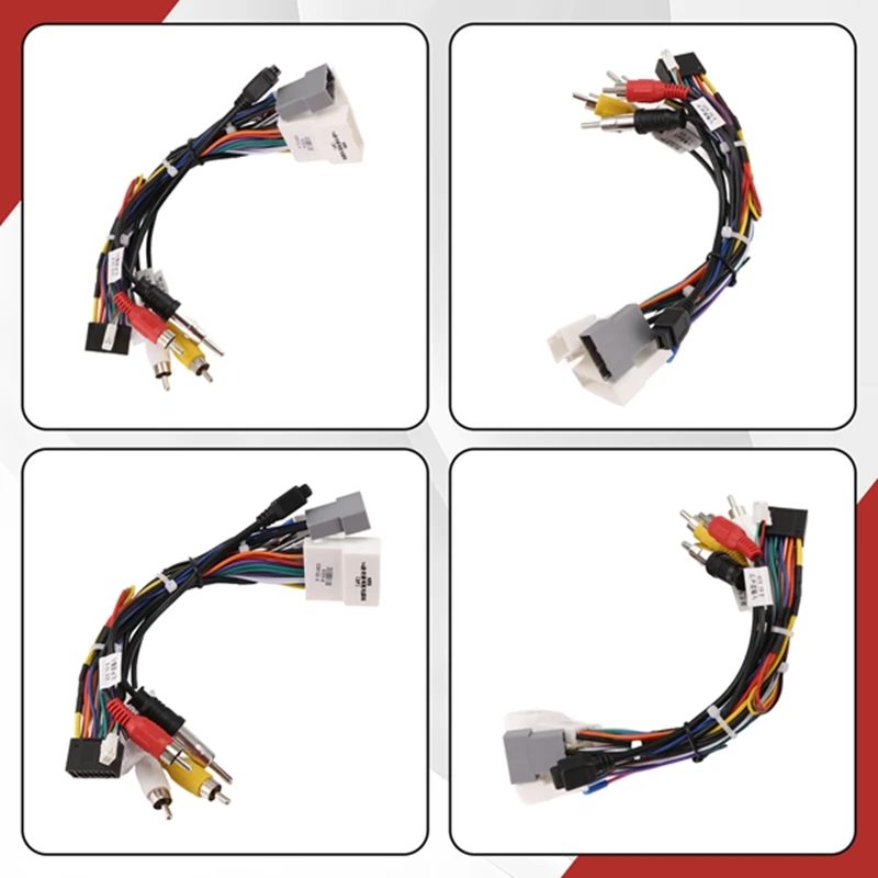 16Pin Car Audio Wiring Harness With Canbus Box For Nissan Qashqai 06-13 X-TRAIL 13-21 Stereo Installation Wire Adapter