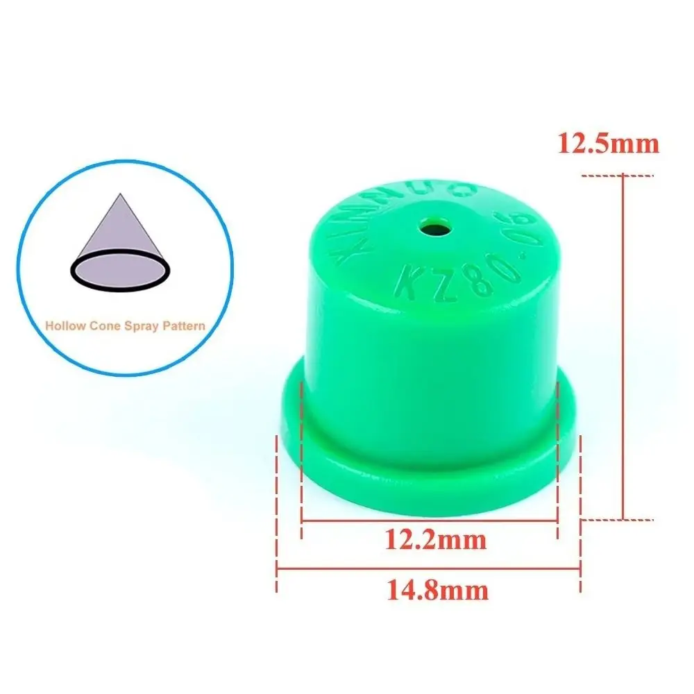 80 Degree Agricultural Sprayer Nozzle Anti-Drip Design High Pressure Hollow Cone Nozzle High Pressure Nozzle