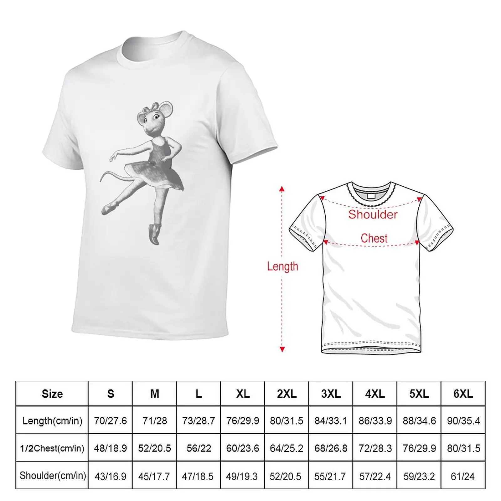 New Angelina Ballerina T-Shirt boys t shirts quick drying t-shirt vintage clothes black t shirts t shirt men