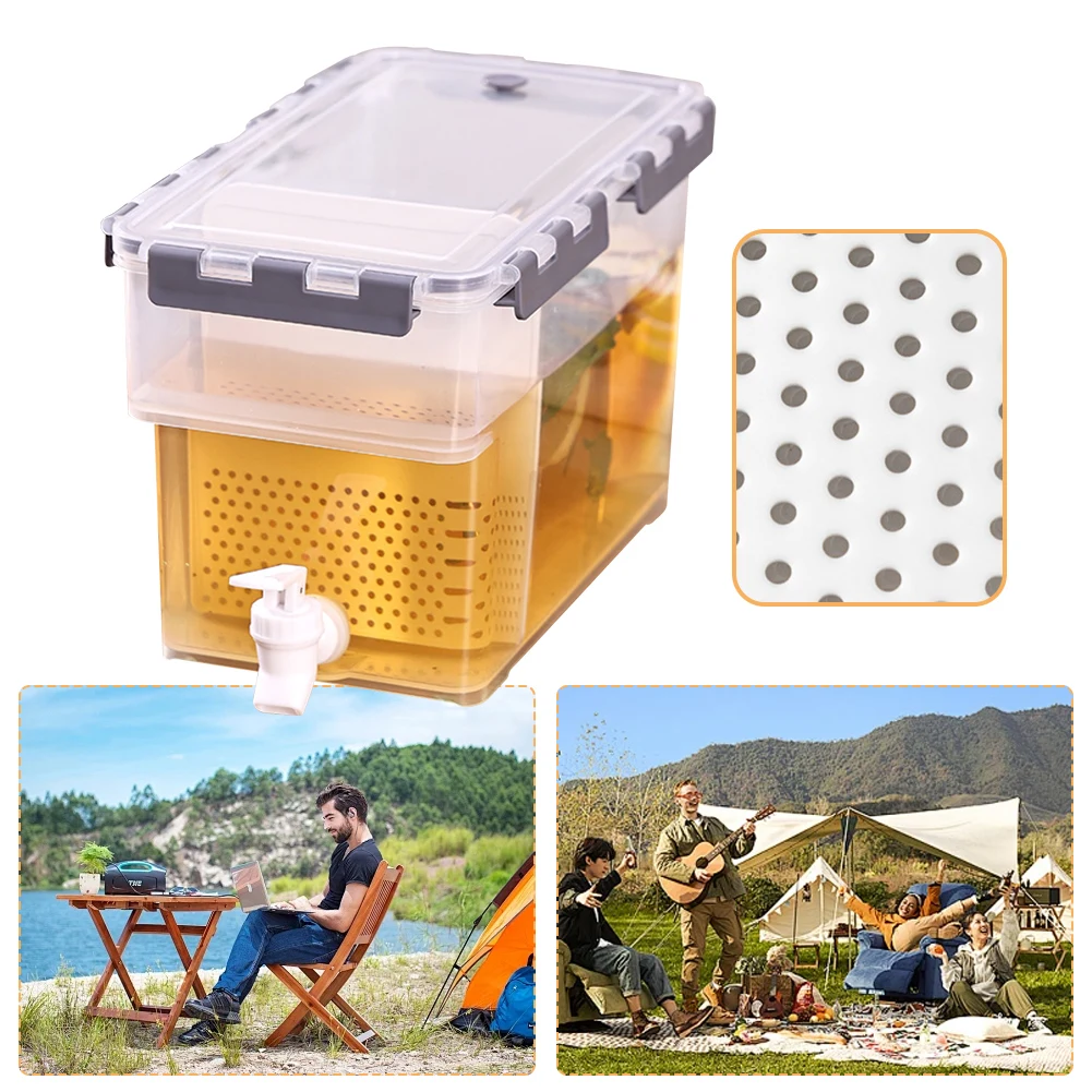 3.5/6L موزع مشروبات الثلاجة سعة كبيرة عصير الليمون الشاي غلاية ماء مانعة للتسرب موزع مياه الصيف لحفلة نزهة في الهواء الطلق