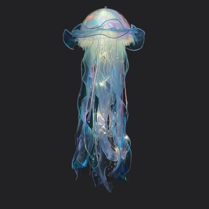 Colorful Jellyfish Lights Handheld Glow Jellyfish Lantern Jellyfish Glow Bedroom Decoration 7 Colors Glow Marine Decoration