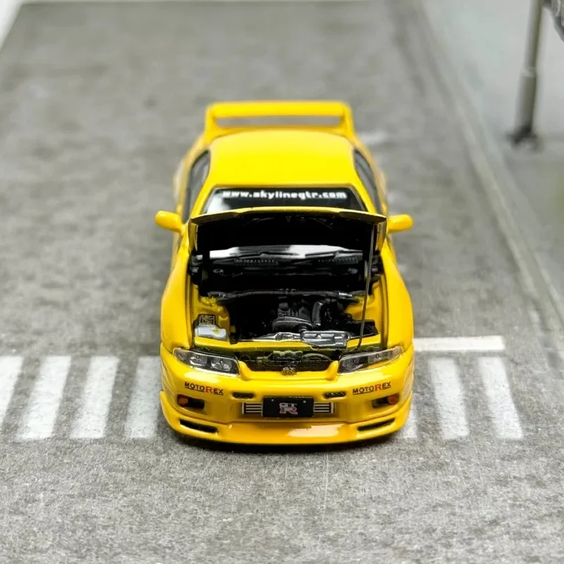 Nissan Nismo Skyline Alloy Car Model,1:64,gtr,r33,400r,男の子用おもちゃ,車,コレクションディスプレイ,オリジナル