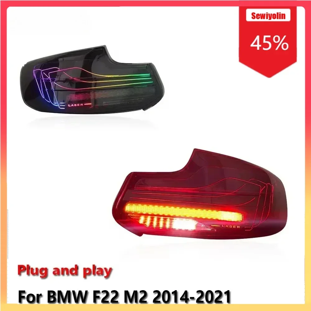 

Автомобильный светодиодный задний фонарь Accesorios Para Auto для BMW F22 M2 2014-2021 Авто задний противотуманный фонарь DRL Тормозной указатель поворота Plug And Play