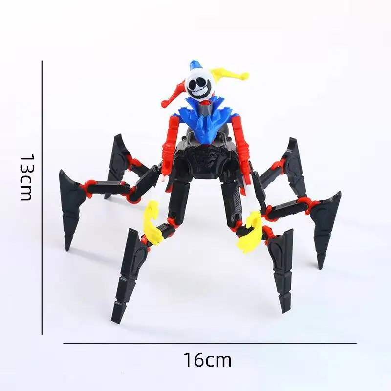 3D-Gedruckte Bewegliche Monster-Actionfigur mit Gelenken, Spinnen-Clown-Spielzeug, Schreibtisch-Deko, Sammlermodell für Kinder – Detail 1
