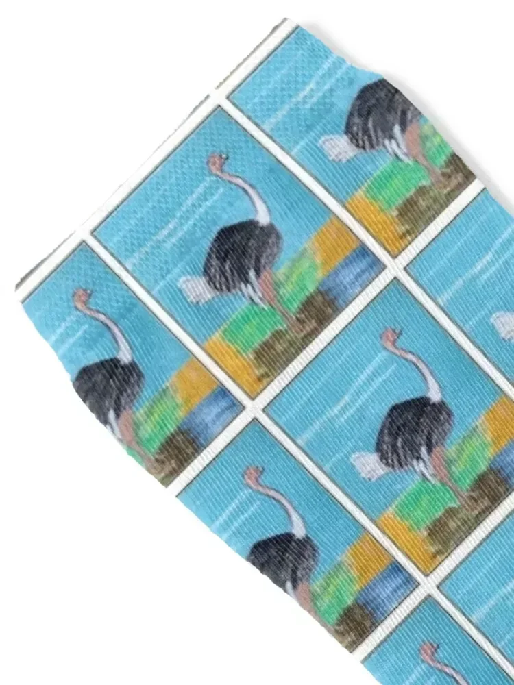 The fastest bird, the Ostrich Socks hockey halloween fashionable gifts Socks For Women Men's