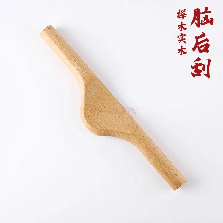 Beech wood scraping stick, a universal dry muscle stick, meridian massage, brain and neck massager