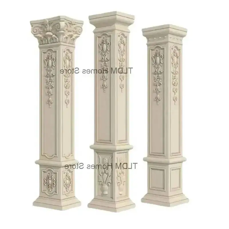 Square Roman Antique Column Mold Various for Column Home Garden Buildings Patterns Mold Full Set of Square Villa Gate Pillars f