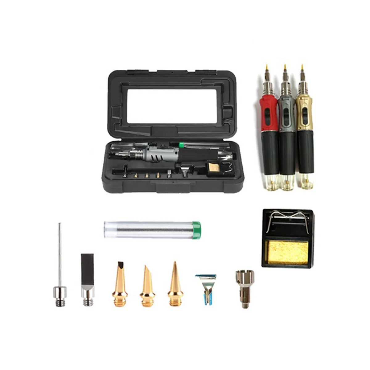 10-In1 Gas Soldering Iron Portable Constant Temperature Electronic Maintenance Set Welding Accessories Welding Table Set