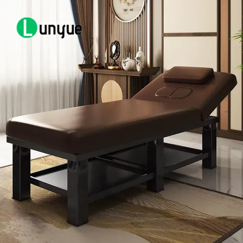 Portable Massage Bed Adjustable Beauty Lounge Chair Sturdy Construction Comfortable For Facial Eyelash Fitness Care