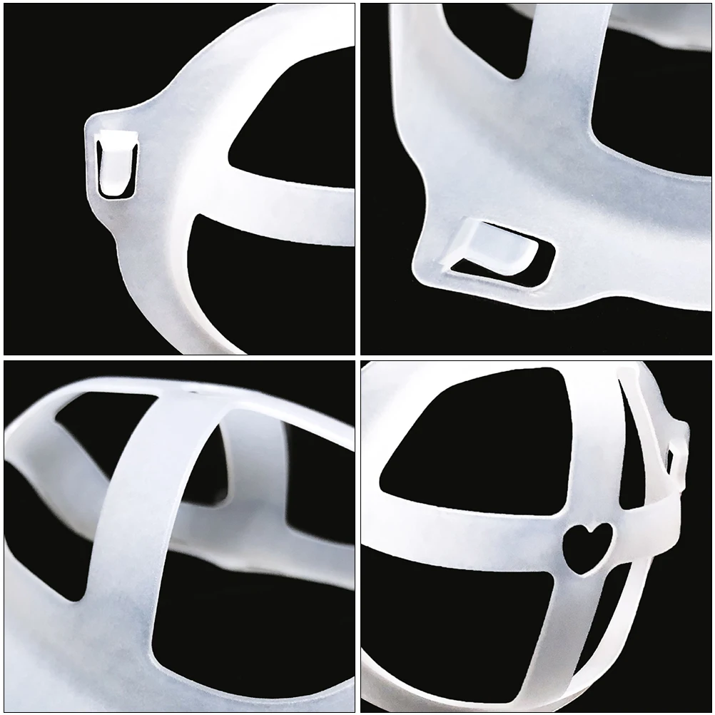 

10 pcs Inner Holder 3D Mask Bracket Reusable Pe Material Breathable Micro Particle Mask Stand Lipstick Protective Frame
