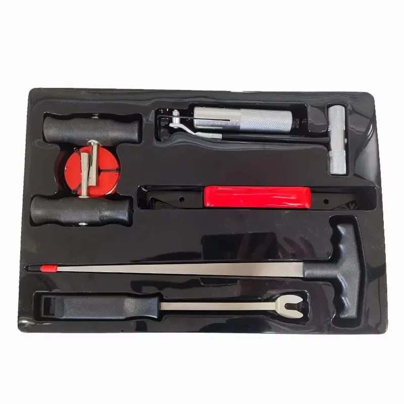 

7-piece Windshield Remover Trim and Upholstery Adhesive Cutter Puller Windscreen Repair Kit Windshield Removal Tool Set