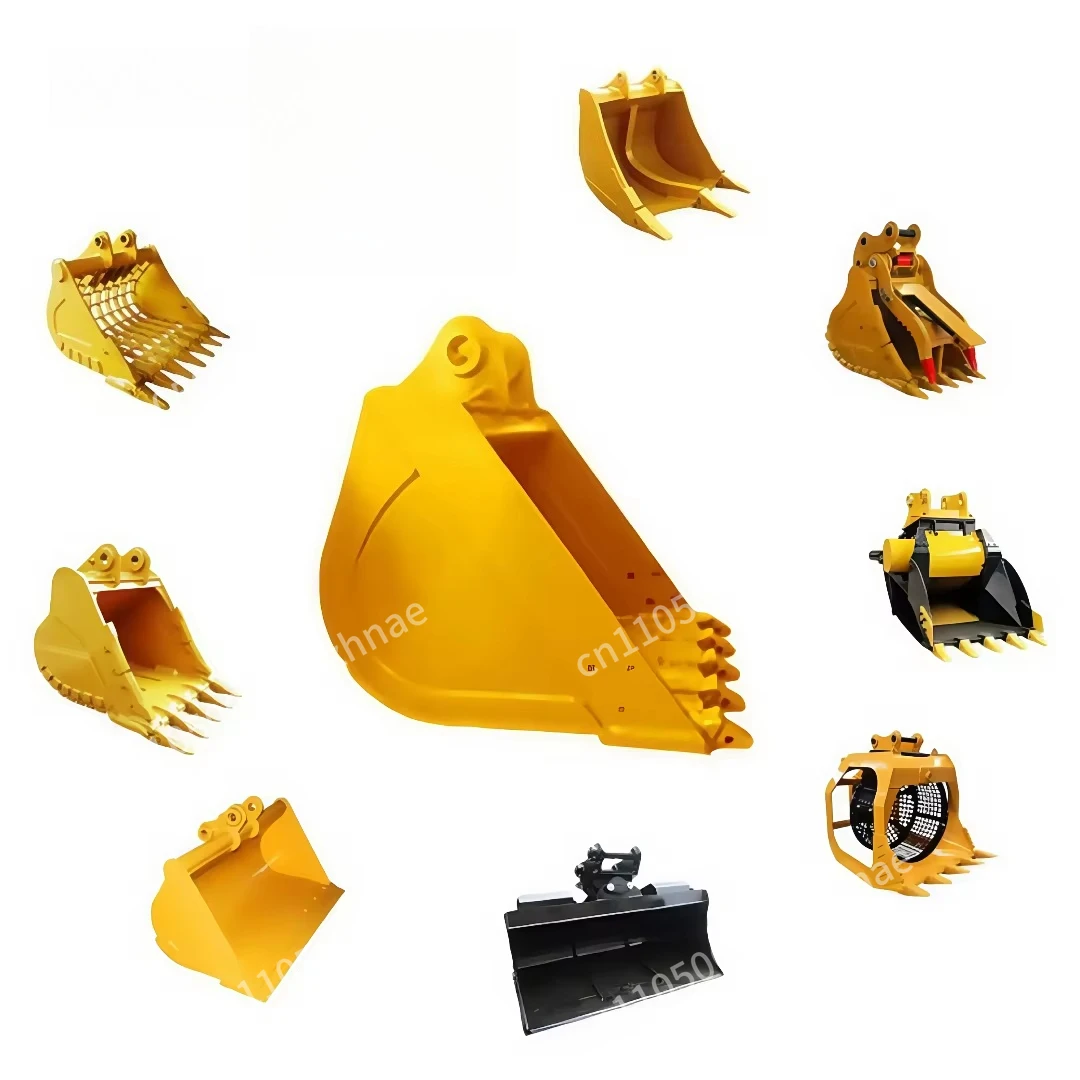 Heavy Duty 1.5-3 Ton Rock Crusher Bucket Mining Excavator Standard Excavator Tilting Bucket