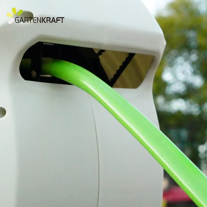 GARTENKRAFT 30M 1/2'' Multifunctional Automatic Garden Hoses & Reels Irrigation System For Outdoor