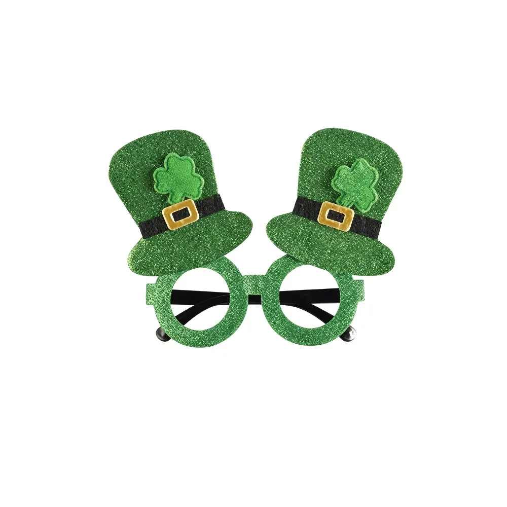 St. Patrick's Day Jewelry Set Irish Holiday Jewelry Headbuckle Glasses Earrings Necklace Irish Clothing UNISEX STYLE