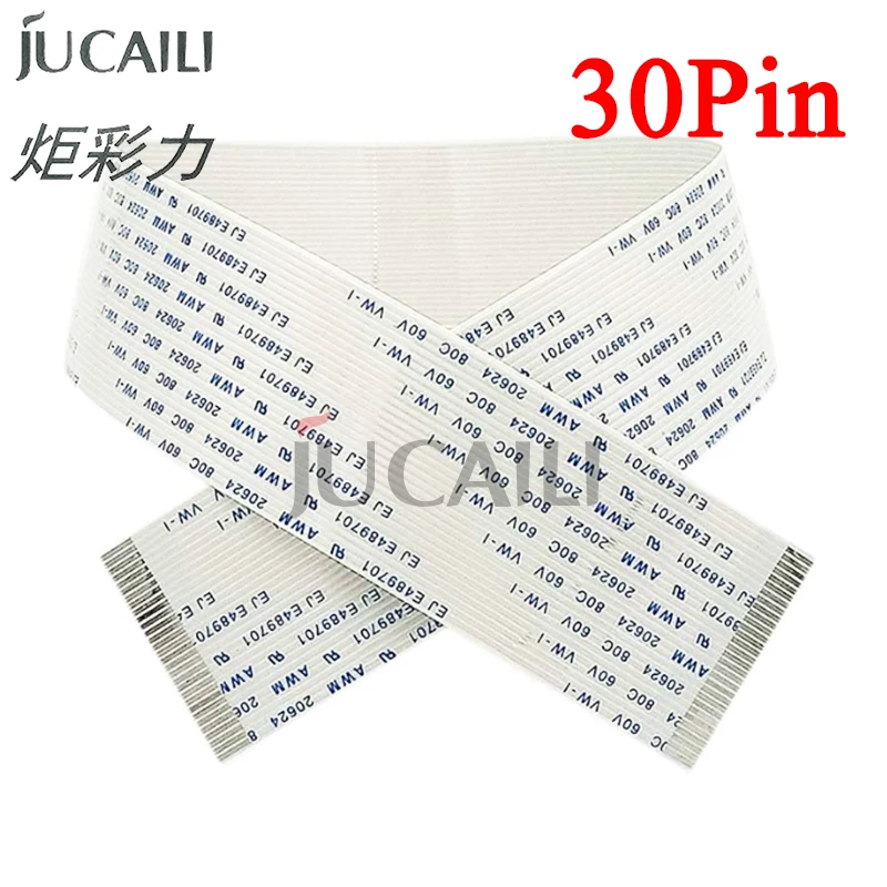 Jucaili 10PCS For Seiko print head 30p data cable FFC flat data cable for Skycolor Allwin Xuli Aifa Witcolor Human plotter 30pin