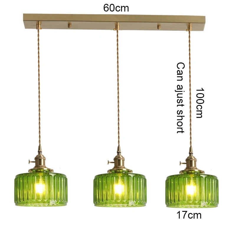 LED Vintage Glazen Hanger Lichtgroene Hangende Lampen Woonkamer Decor Armatuur Hall Slaapkamer Eetkamer Indoor Armatuur Glans hanglamp woonkamer hanglamp glas hanglamp eiland bar decoratie plafond