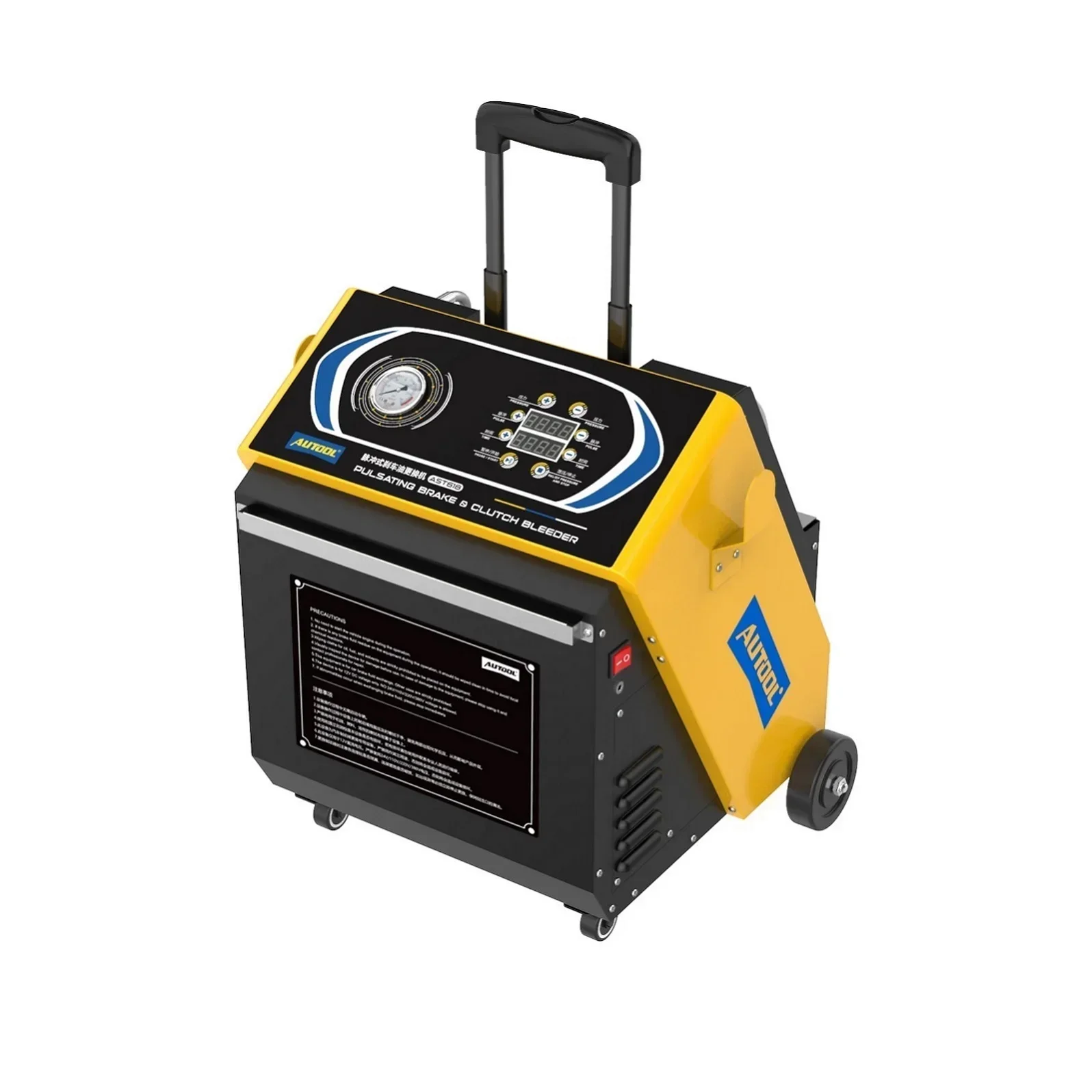 2025 Hot Sell High Quality AUTOOL AST618 4 Tire Vacuum Pump Universal Auto Brake Fluid Bleeder Exchanger Oil Change Machine