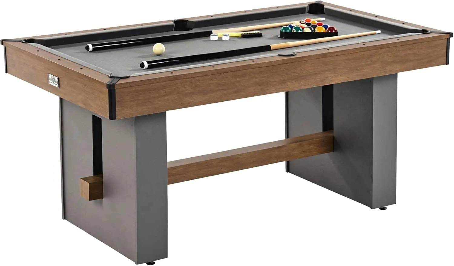 Billiards Multiple Styles Pool Tables, Preassembled Playfields with Complete Billiard Accessory Sets, Perfect for Fam