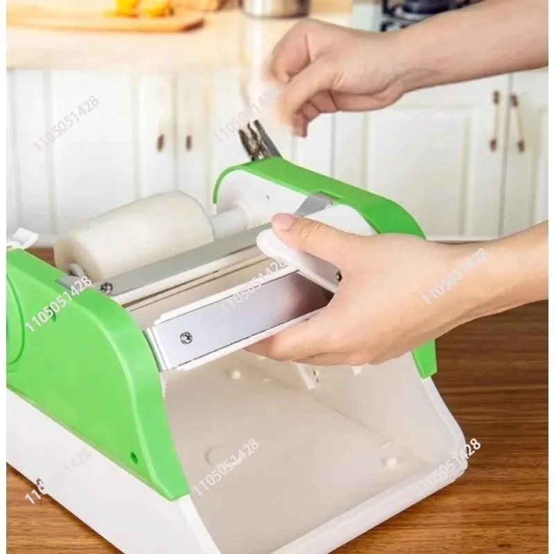 Radish lotus root potato long shape slicer Manual continuous slicing potato machine