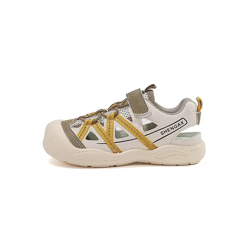 Girls' Boys' Mesh Sports Sandals Summer Anti-Slip Beach Shoes Breathable Kids Footwear 2026 Fashion