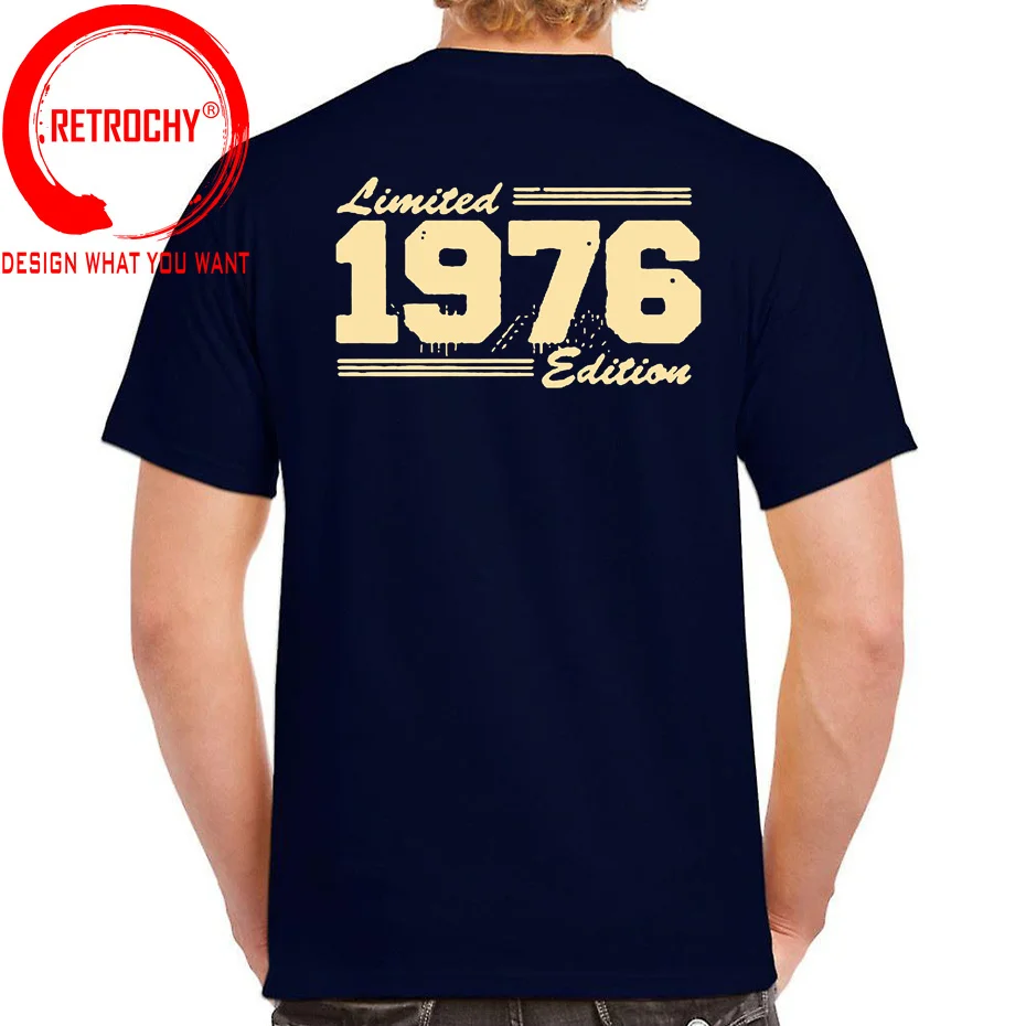 2024 Summer Hot Sale Brand Fashion Casual Born in 1976 T Shirt Vintage Limited Edition 1976 Men T Shirt Classic Designer t-shirt