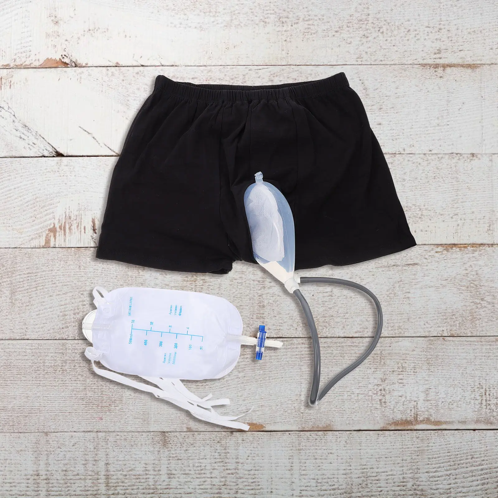 1Set Adult Incontinence Underwear Bags Breathable Cotton Silicone Anti-Leak Elderly Men Incontinence Pants Collection Leak