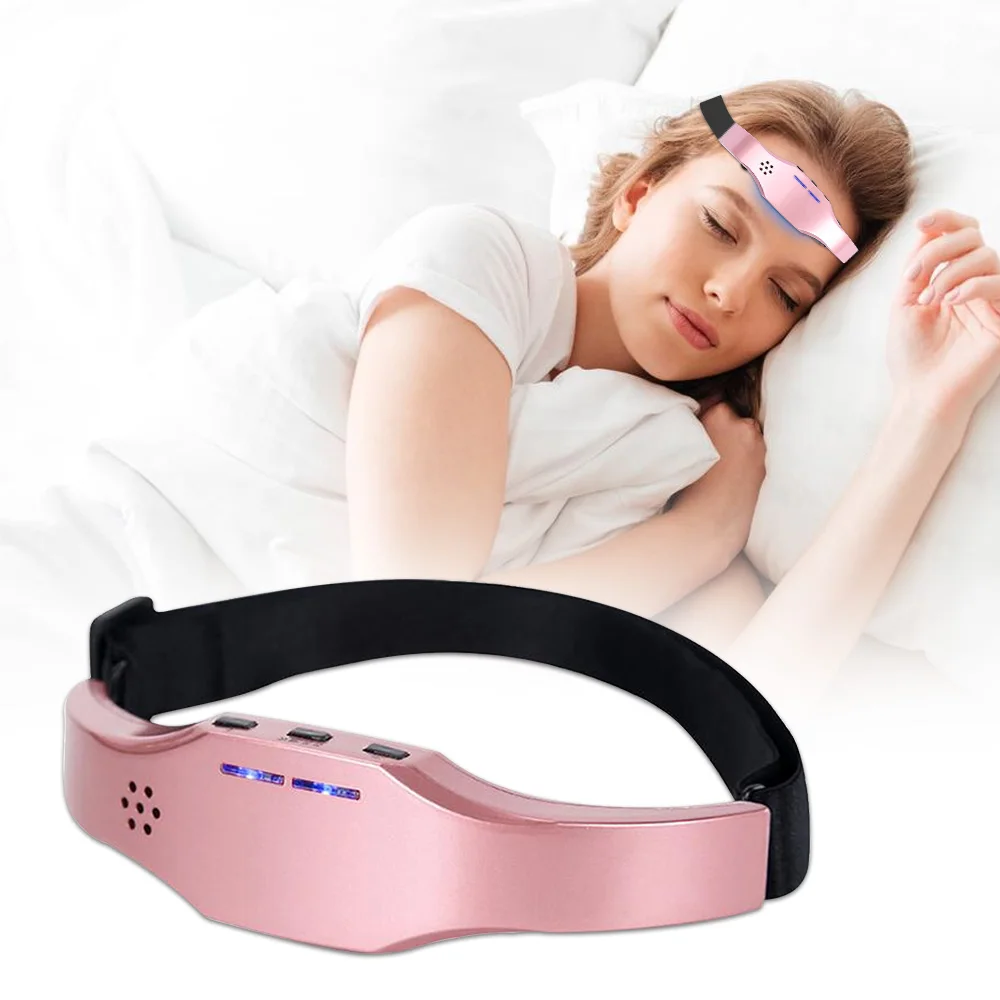 Release Stress Sleep Therapy Device Electric Head Massager Sleeping Sleep Monitor Migraine Relief Massager Insomnia Cure Machine