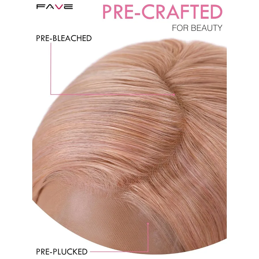 26 شعر مستعار طويل مستقيم وردي مع دانتيل أمامي شفاف عالي الدقة 13 × 4 للنساء باروكات صناعية بدون صمغ للاستخدام اليومي والحفلات بشكل طبيعي