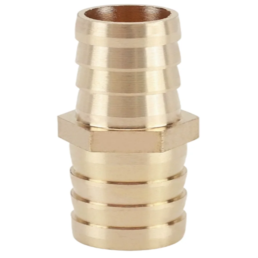 Straight Reducing Barb Brass Hose Connector for Gas Water Air Tubing Adapter 6/8/10/12/14/16/19mm - Durable Metal Fitting