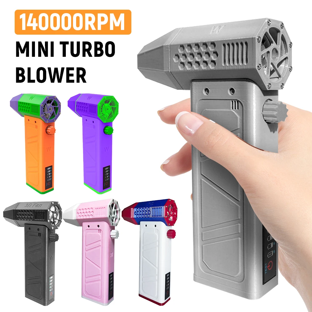 

Air Blower 140000RPM Turbo Jet Fan Power Display Powerful Computer Dust Blowing Cleaning Tools Type-C Recharging Portable Blower