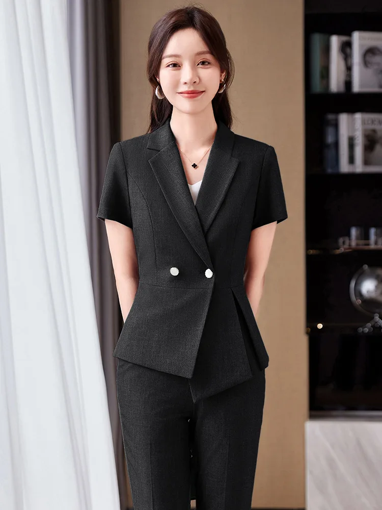 Business Suit Women2024Summer New High-End Temperament Hotel Formal Suit Work Clothes Reception Suit