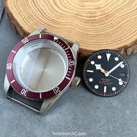 Caja de reloj resistente al agua de 100m, 41mm, para estilo Black Bay, compatible con NH35 NH36 NH38 NH70 Miyota8215 821A DG2813 ETA2824 2836 PT5000 zafiro