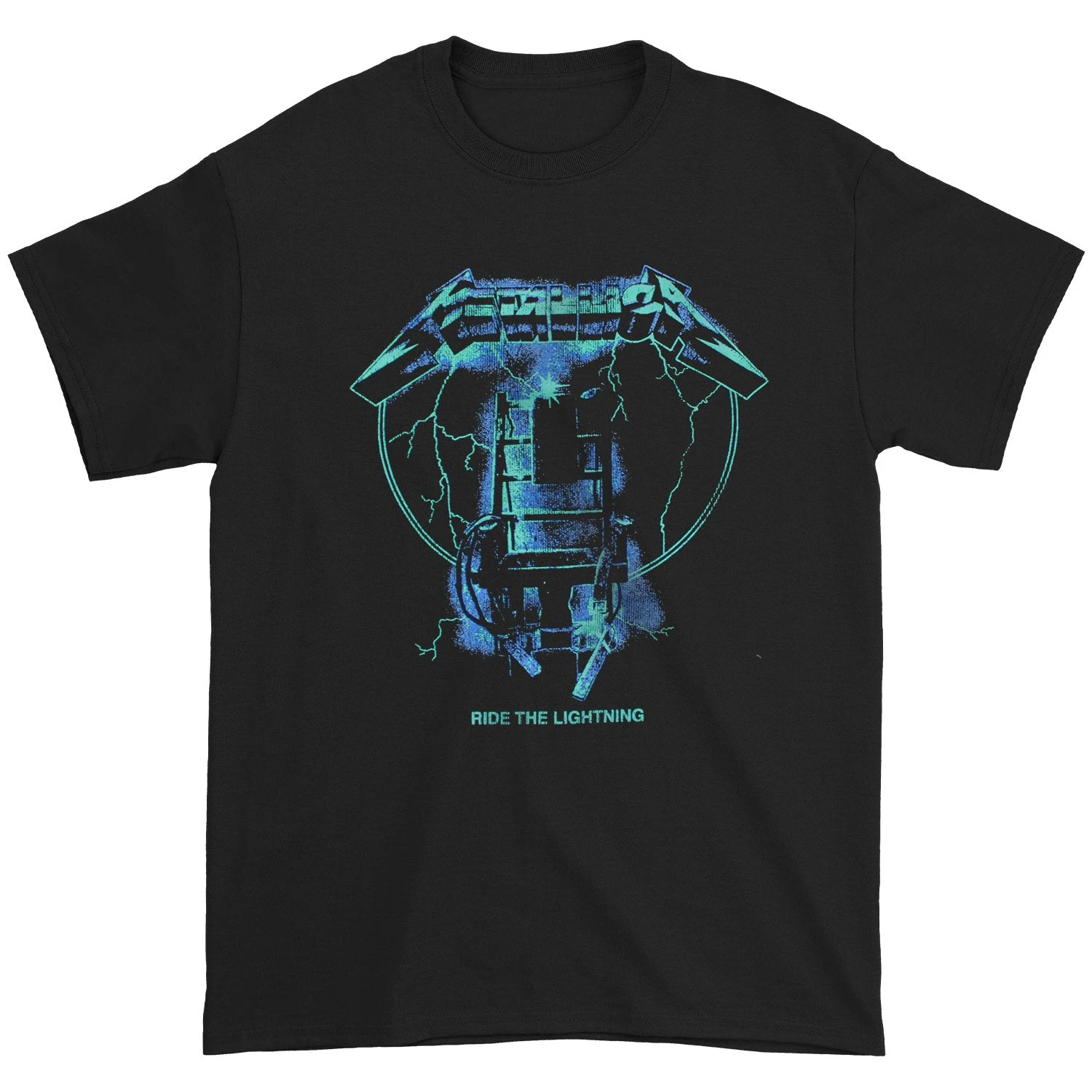 Ride The Lightning Metallica Band T-Shirt Cotton Graphic Tee Men Women Summer Streetwear