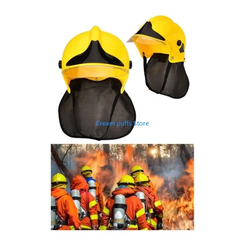 50LE Kids Firefighter Hat Childrens Fireman Helment Costume Ascipe Fighter Hat