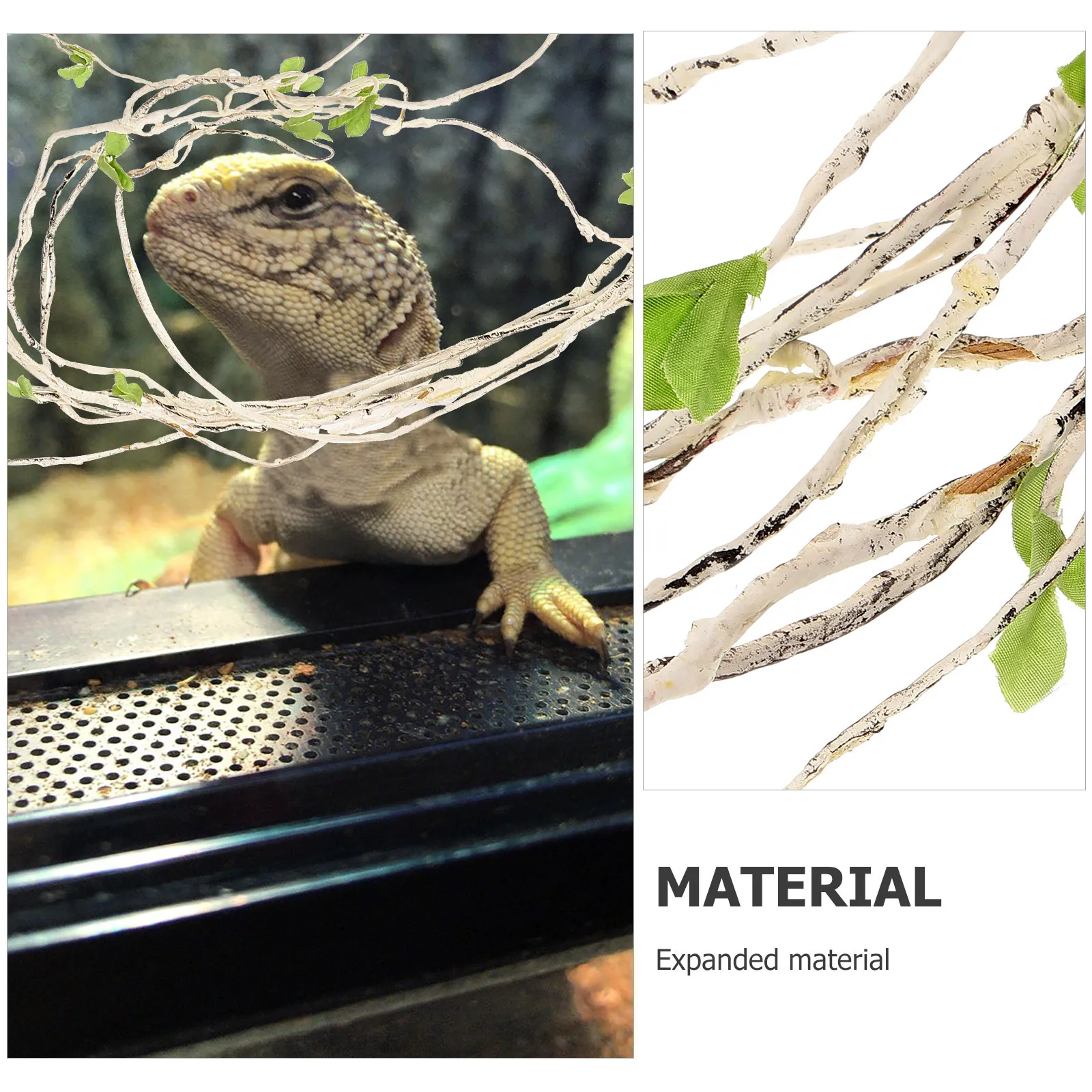

Realistic Reptile Tank Vine Artificial Climbing Vine Durable Fake Terrarium Decoration Landscape Ornament for Reptiles Spiders