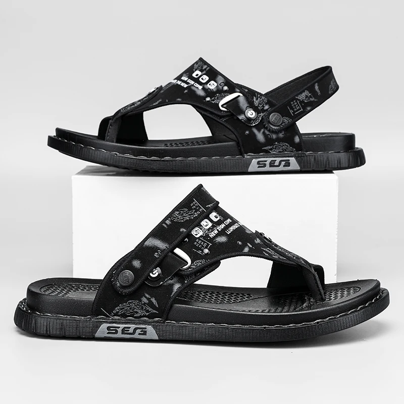 

Summer casual flip-flops sandals breathable men's sandals and slippers sports soft-soled sandals dual-purpose beach shoes